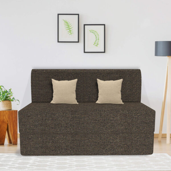 brown sofa cum bed