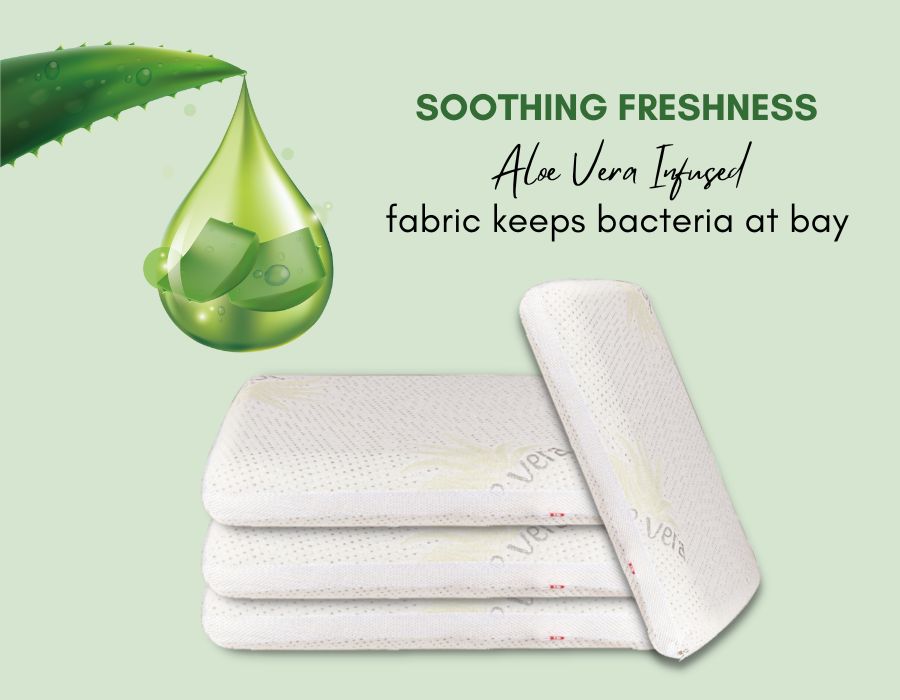 aloe vera memory foam pillow