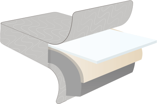 pure luxe foam mattress in bag