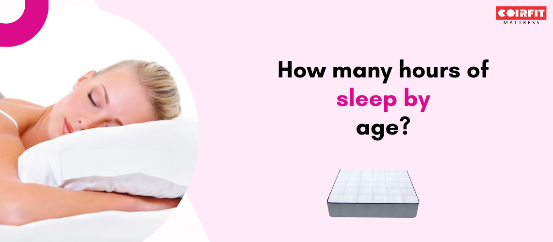 Sleep hours by age